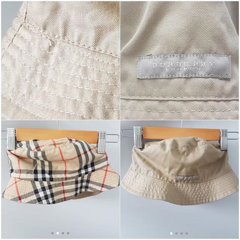 burberry bucket hat real vs fake